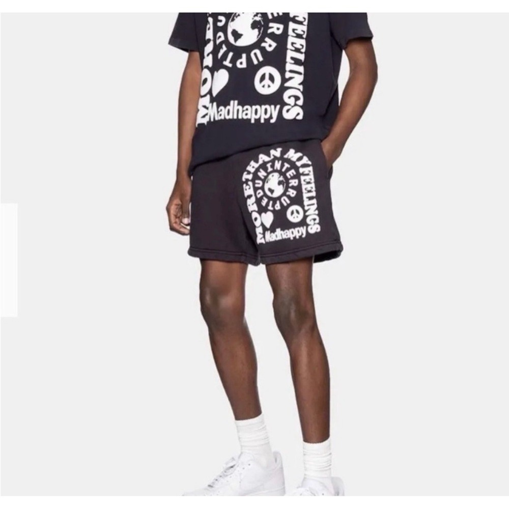 Madhappy More Than Anything Graphic Sweat Shorts Black XL Streetwear Cotton